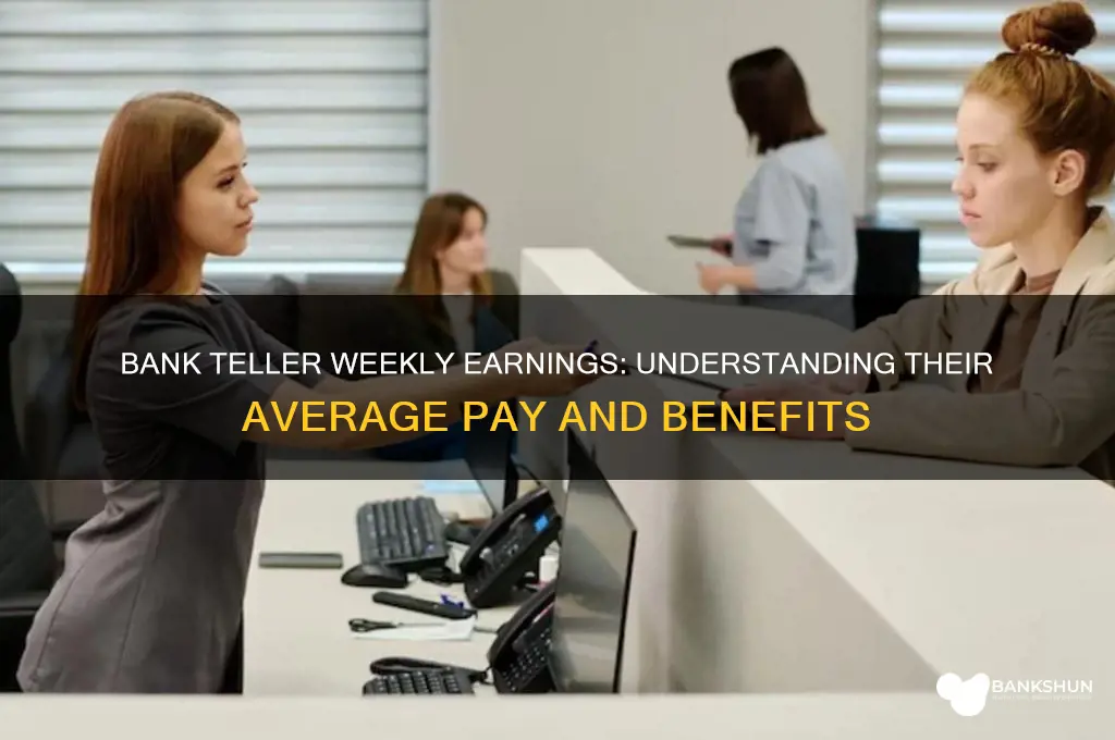 what do bank tellers make a week