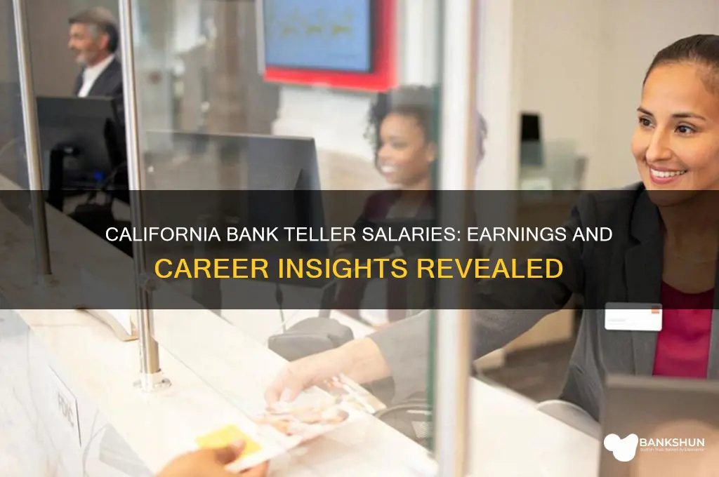what do bank tellers make in california