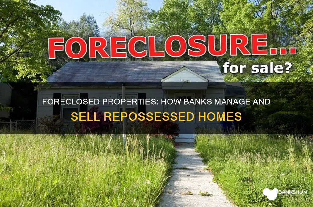 what do banks do with foreclosed properties