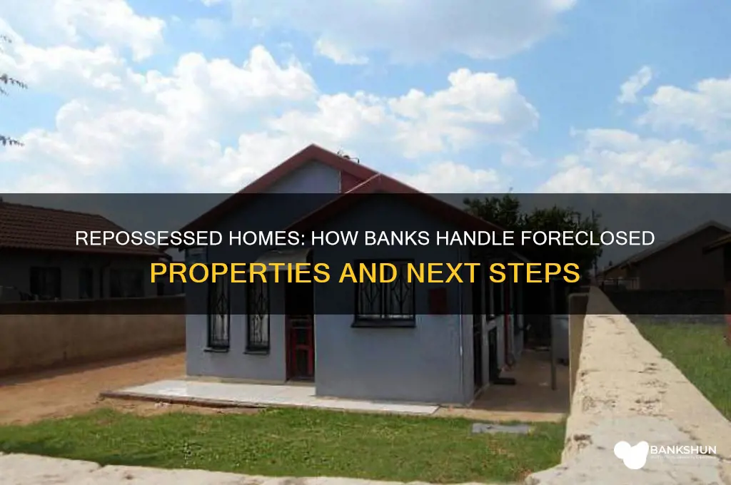 what do banks do with repossessed houses