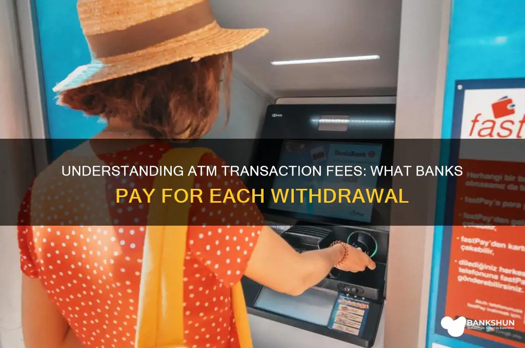 what do banks pay for atm transactions