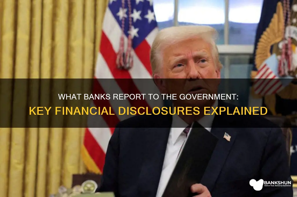 what do banks report to the government