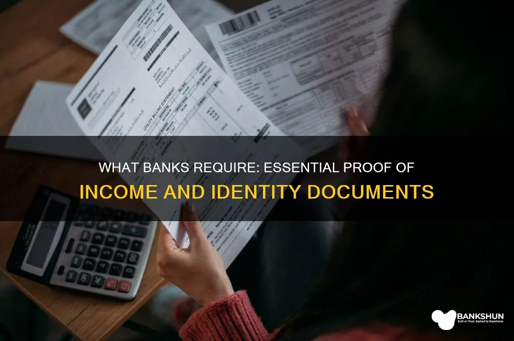 what do banks want for proof of