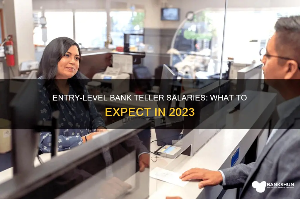 what do entry level bank tellers make