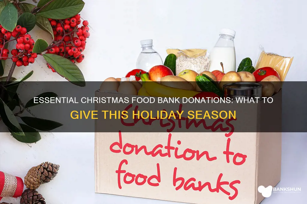what do food banks need at christmas