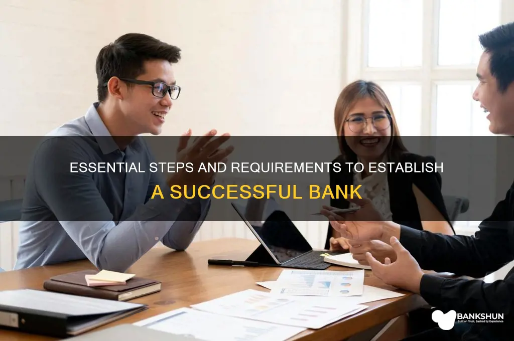 what do need to become a bank