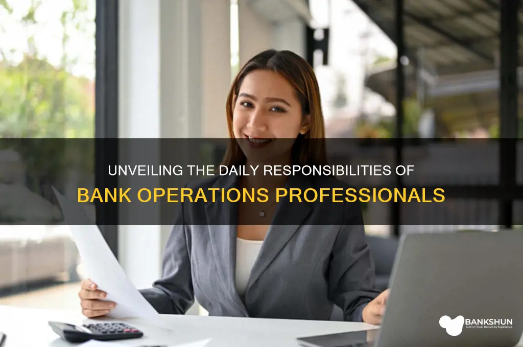what do people do in operations banks