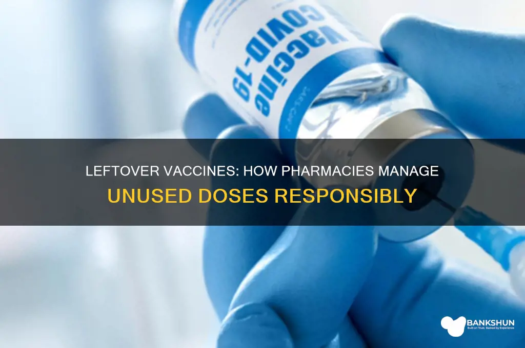 what do pharmacies do with leftover vaccines