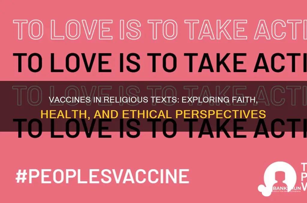 what do religious texts say about vaccine