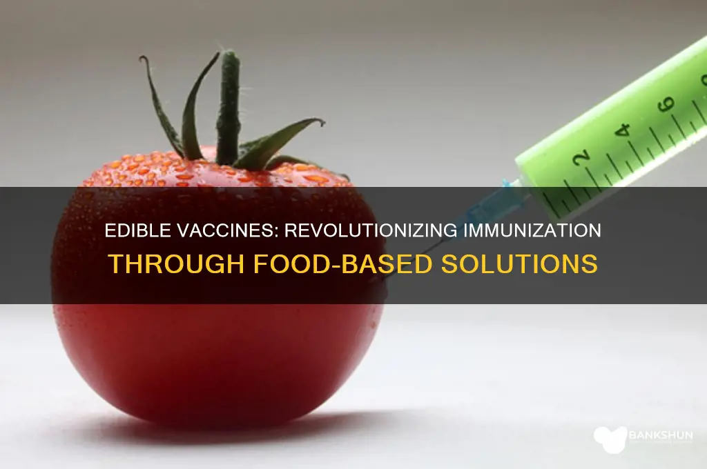 what do you mean by edible vaccines