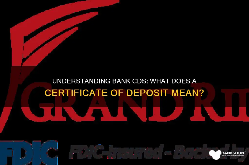 what does a bank cd stand for