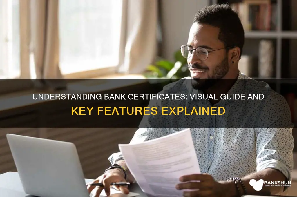what does a bank certificate look like
