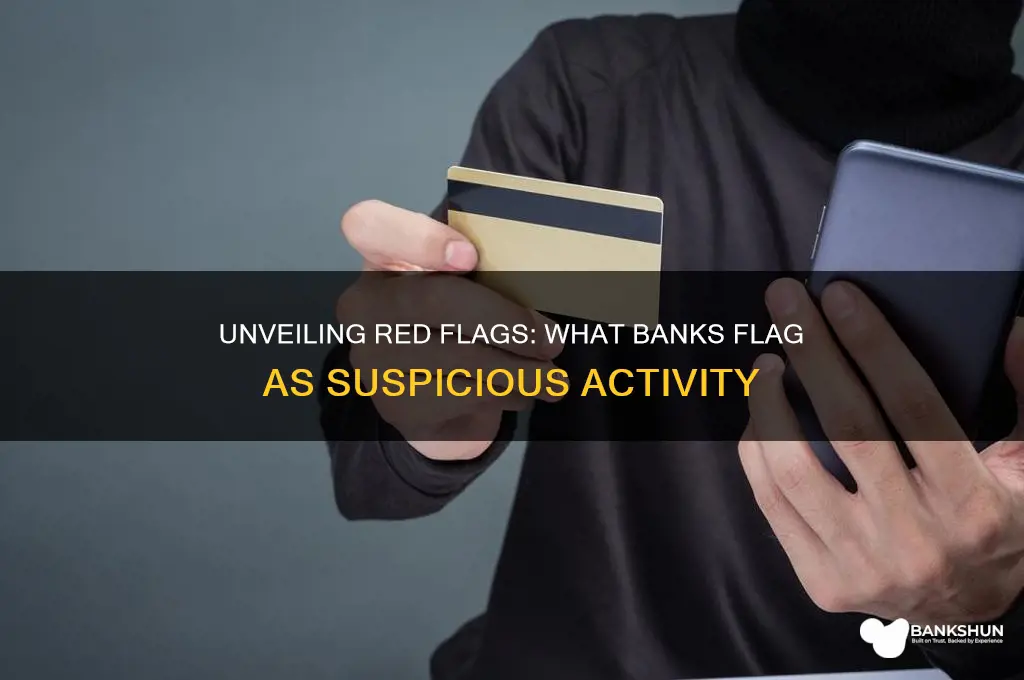 what does a bank consider suspicious activity