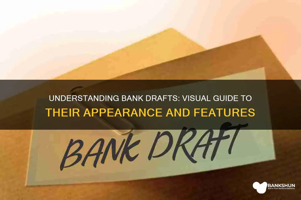 what does a bank draft look like