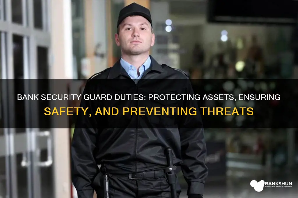 what does a bank security guard do