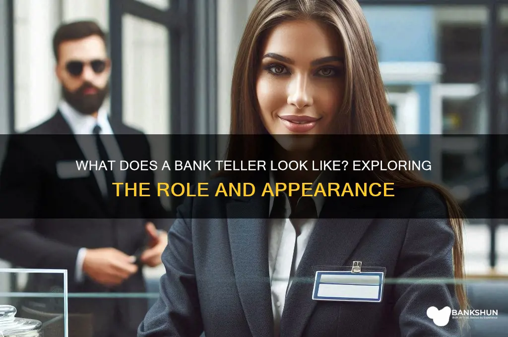 what does a bank teller look like