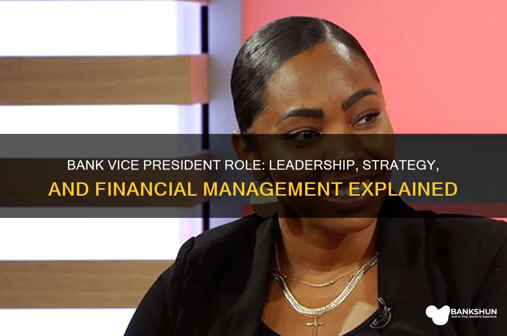 what does a bank vice president do