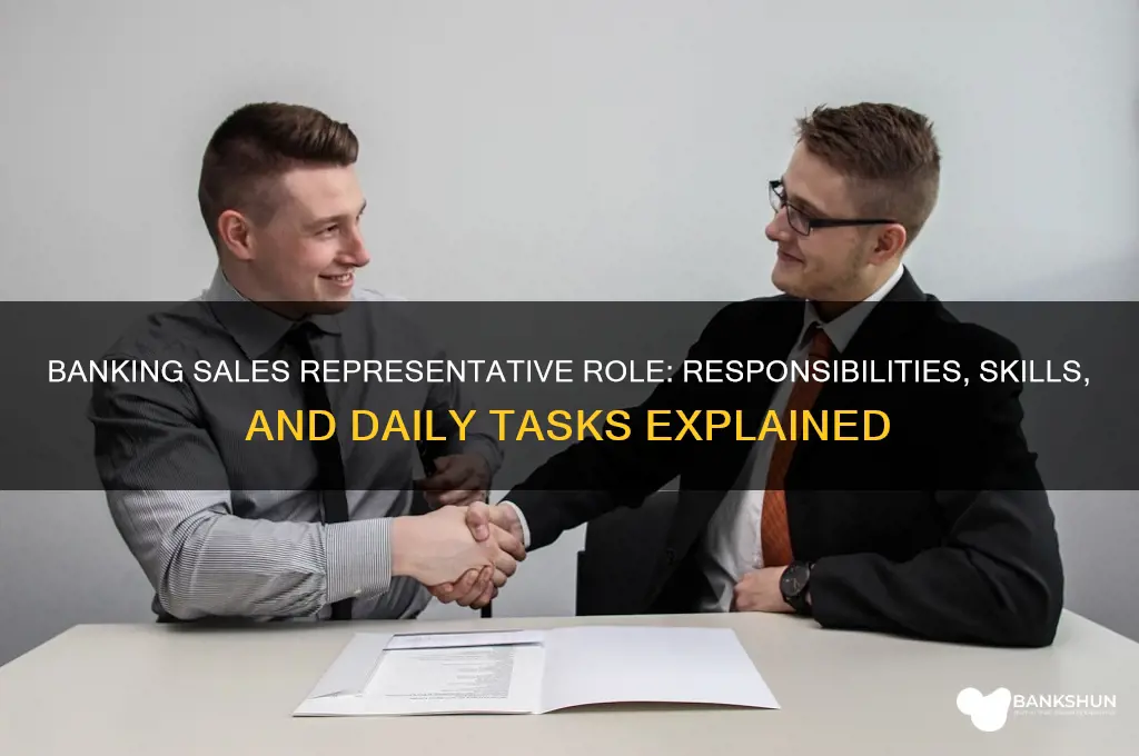 what does a banking sales representative do
