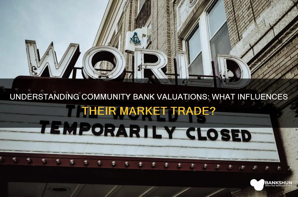 what does a community bank trade for