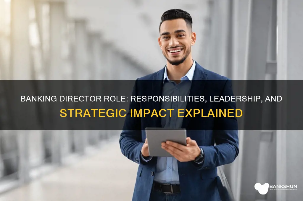 what does a director in banking do