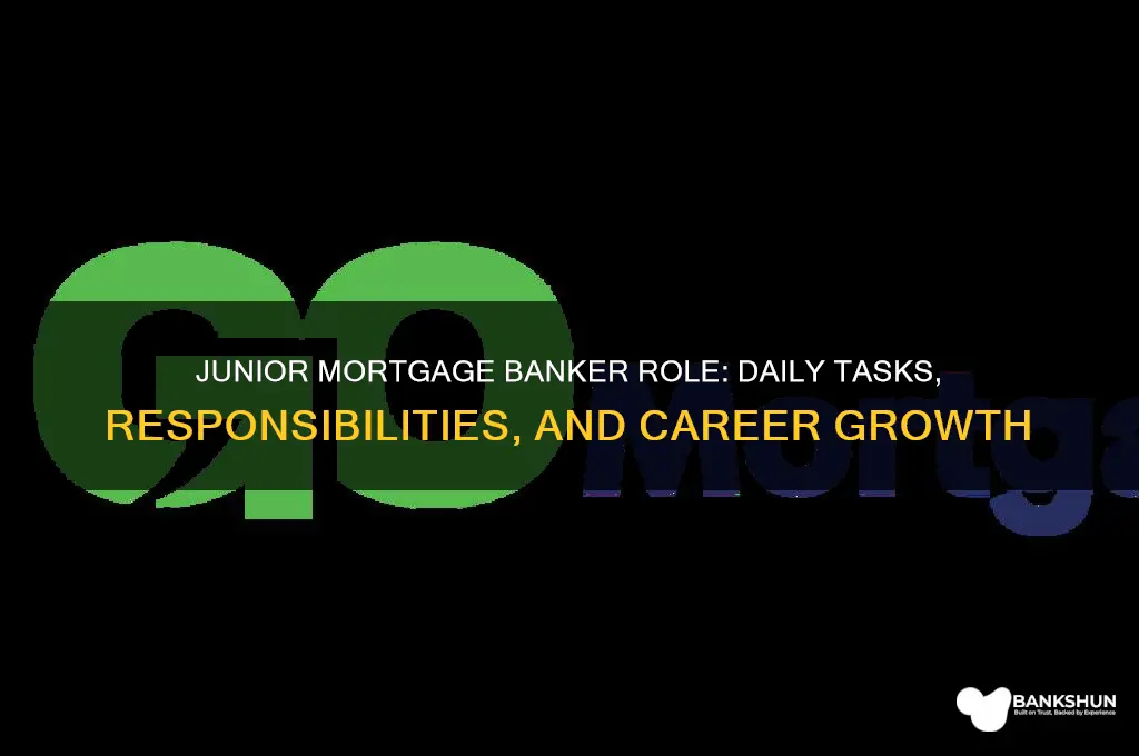 what does a junior mortgage banker do