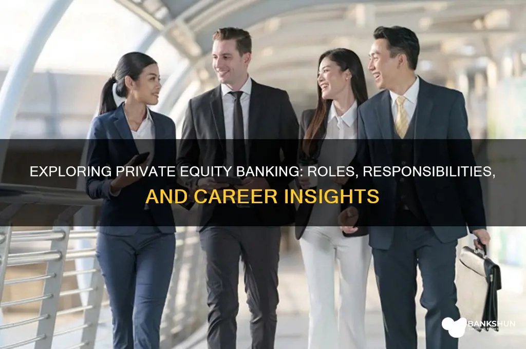 what does a pe banking job entail