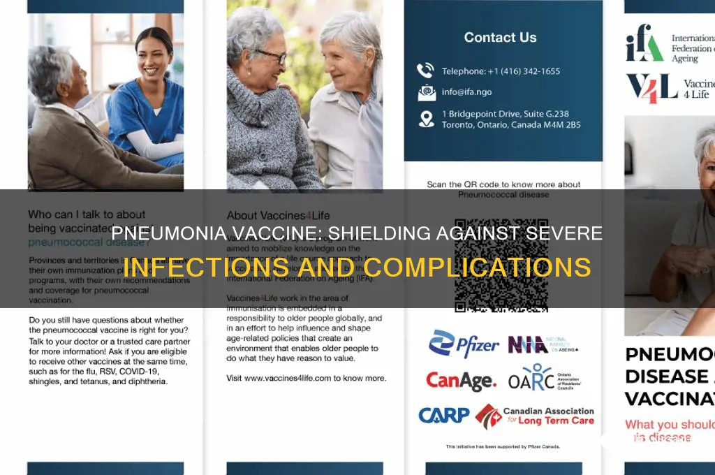 what does a pneumonia vaccine protect against