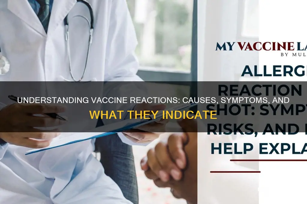 what does a reaction to vaccine mean