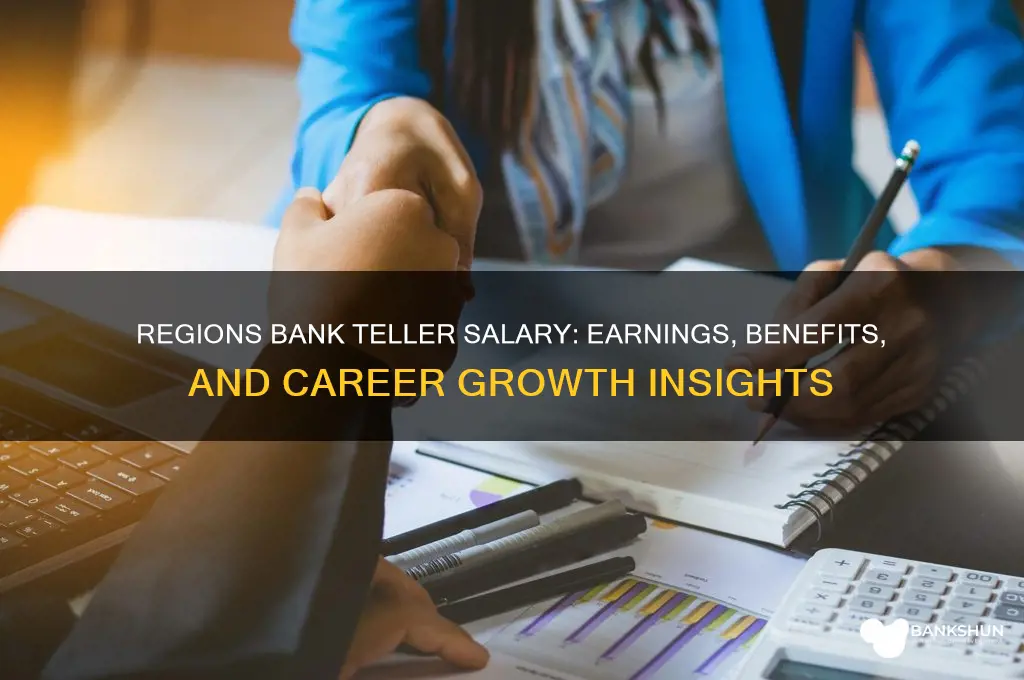 what does a regions bank teller make