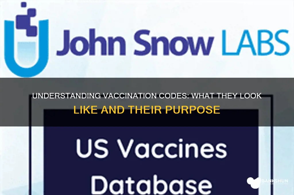 what does a vaccination code look like