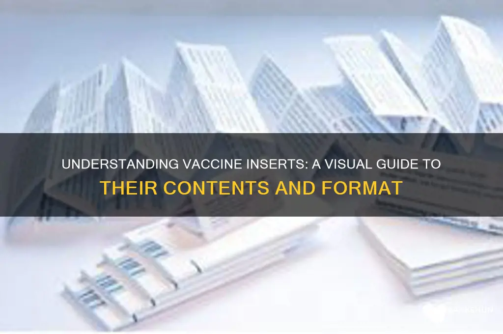 what does a vaccine insert look like