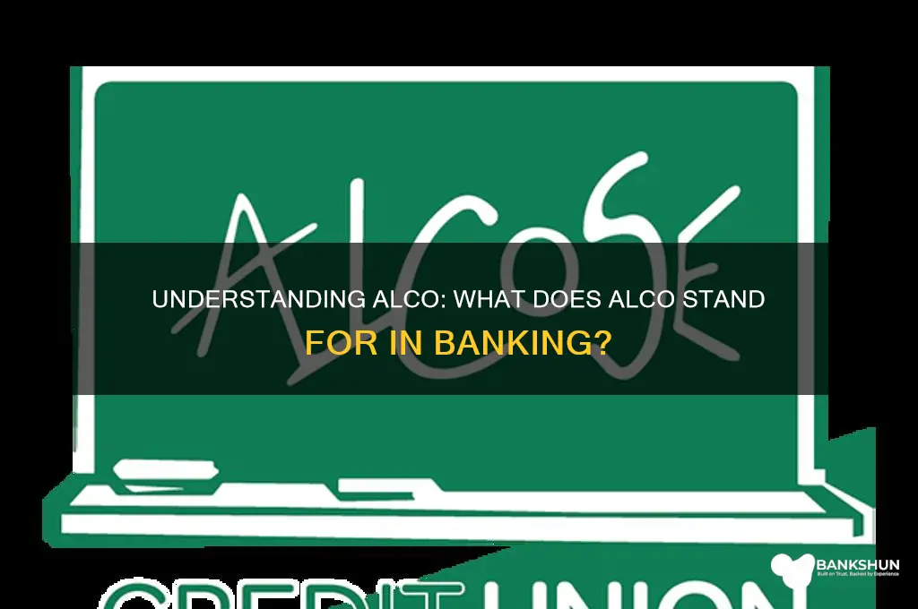 what does alco stand for in banking