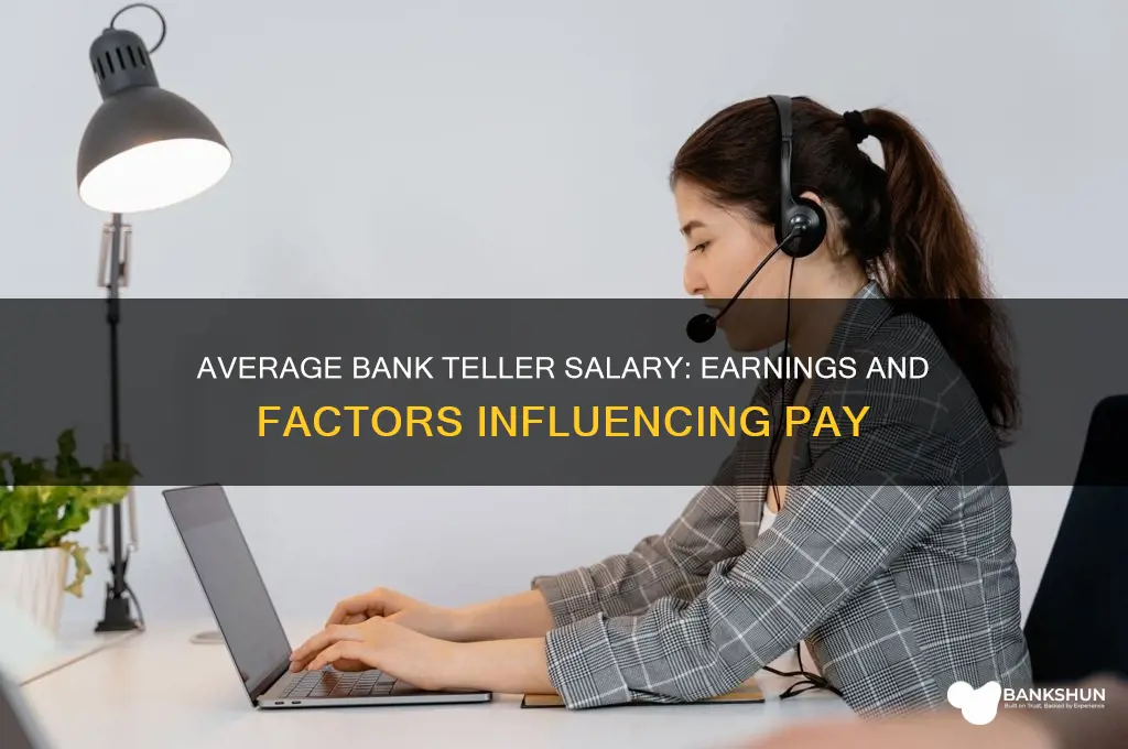 what does an average bank teller make
