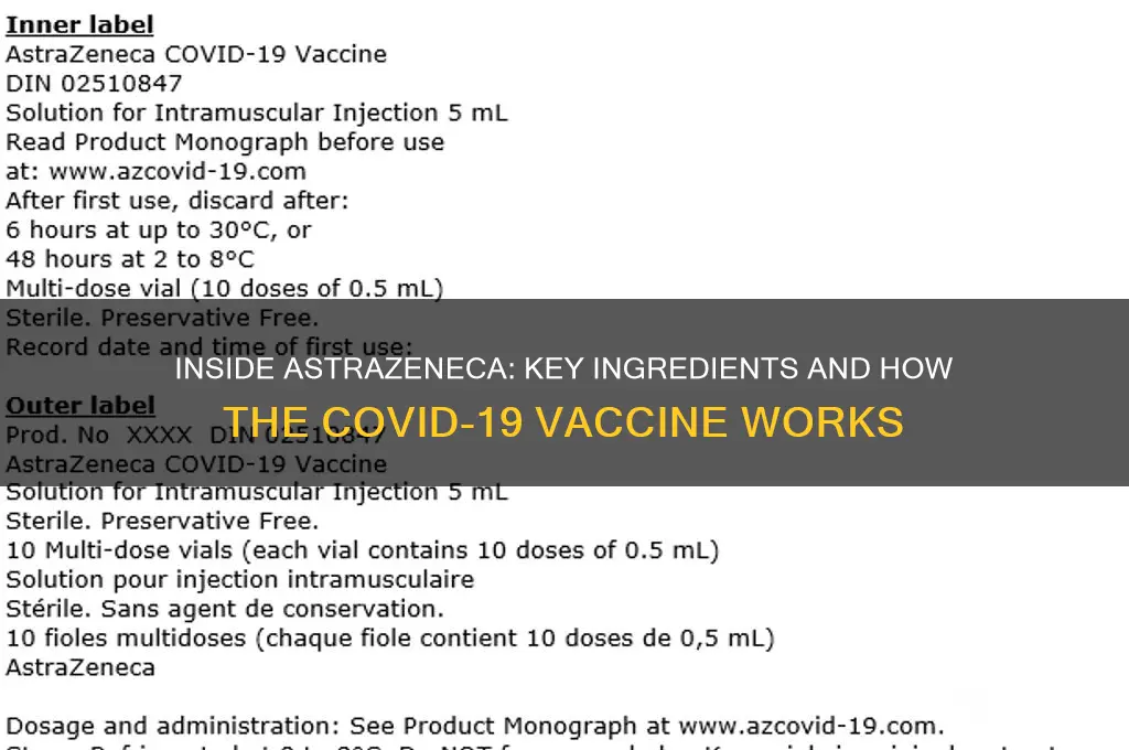 what does astrazeneca vaccine have in it