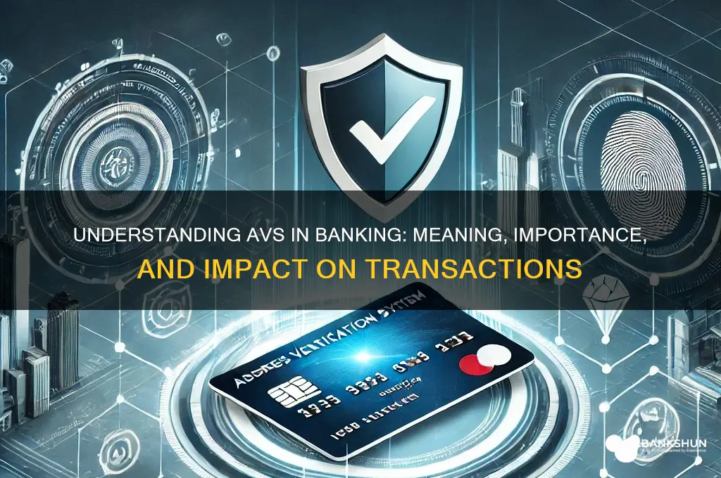 what does avs stand for in banking