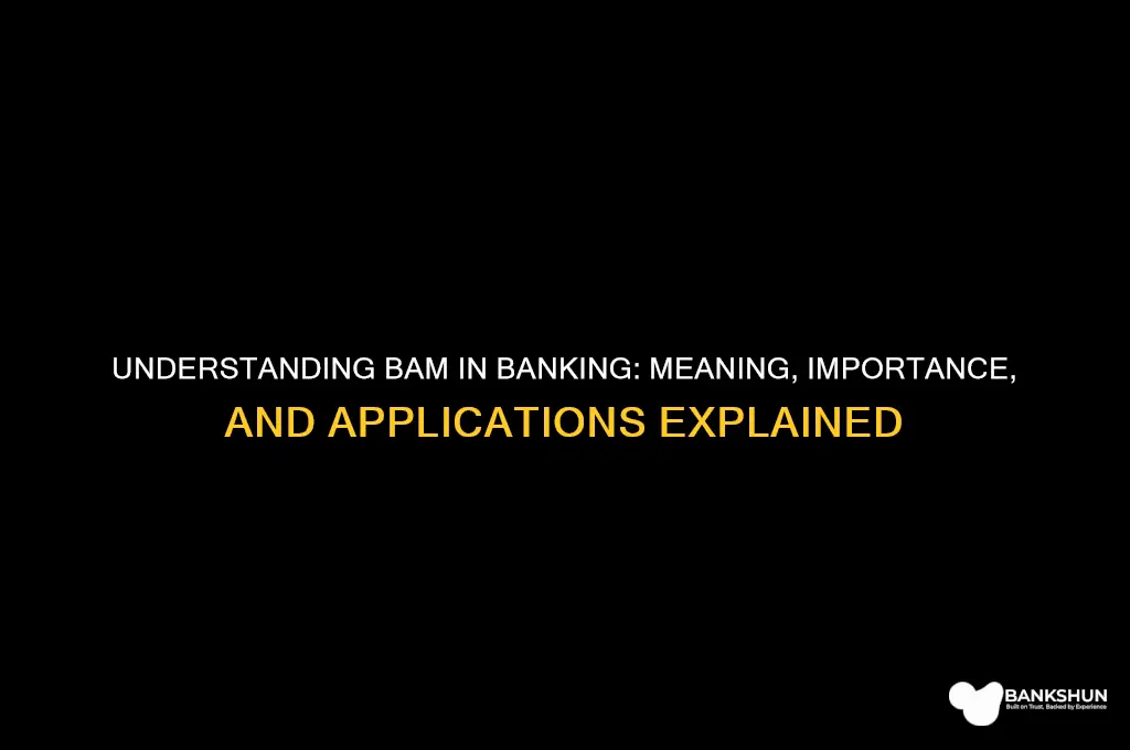 what does bam stand for in banking