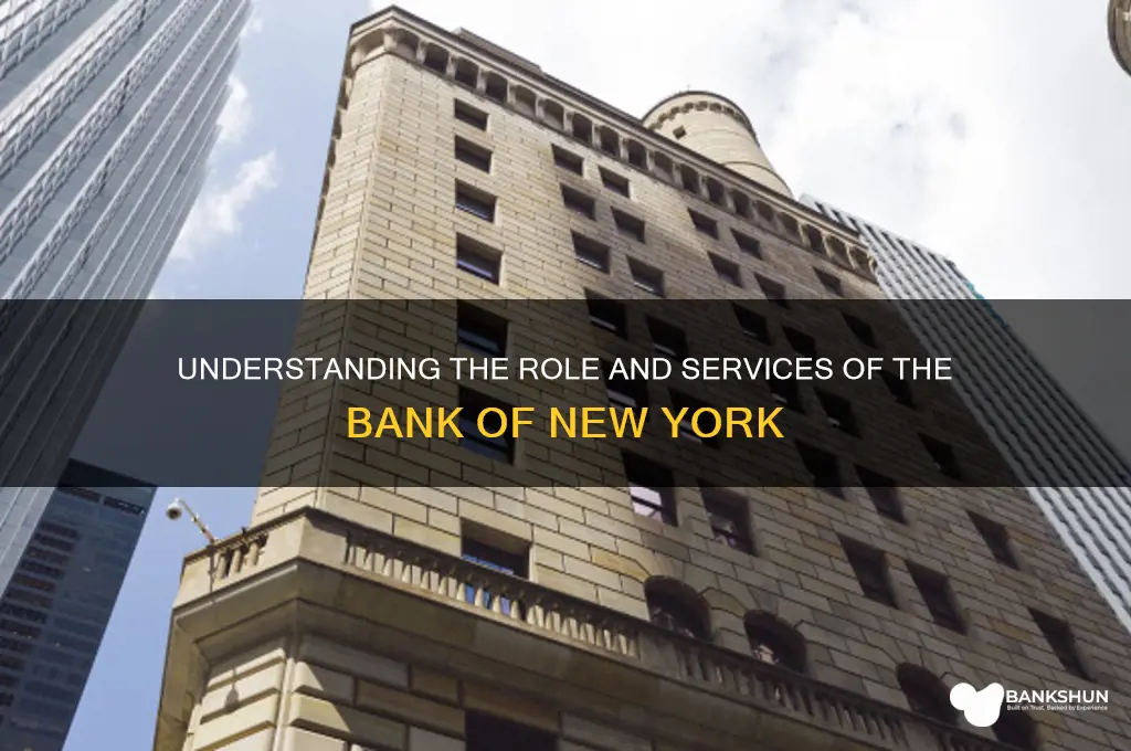 what does bank of new york do