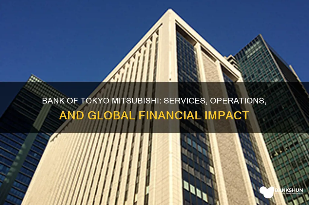 what does bank of tokyo mitsubishi do