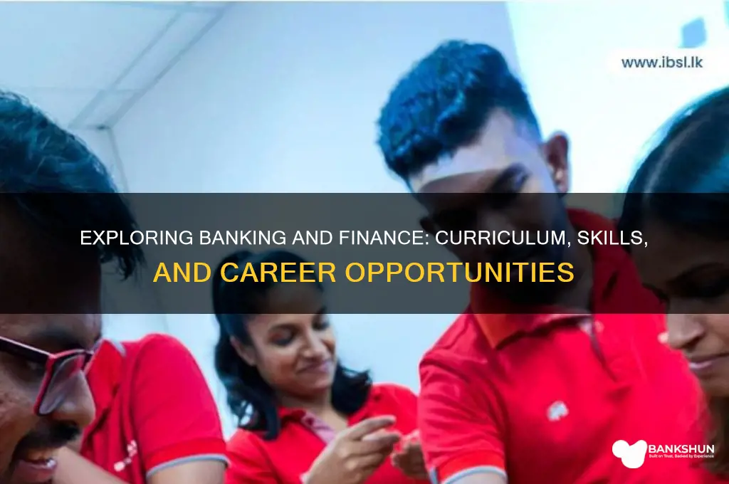 what does banking and finance course entail