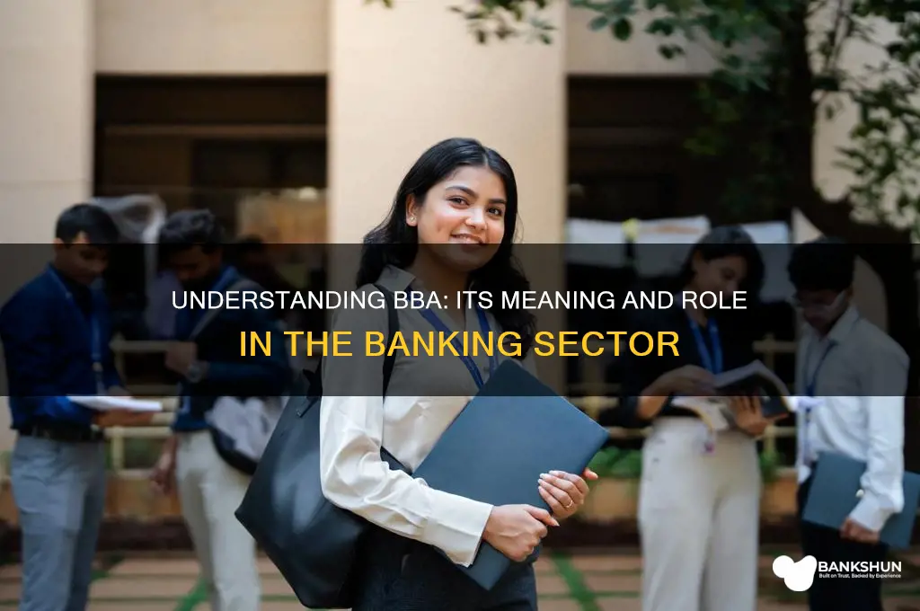 what does bba stand for in banking