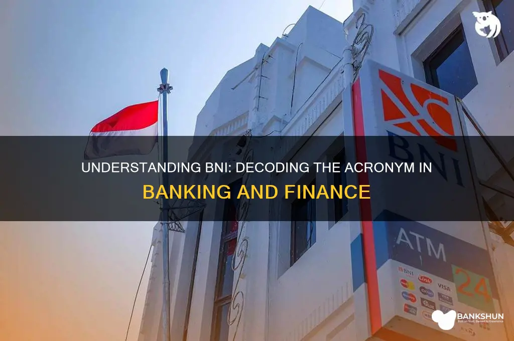 what does bni stand for in banking