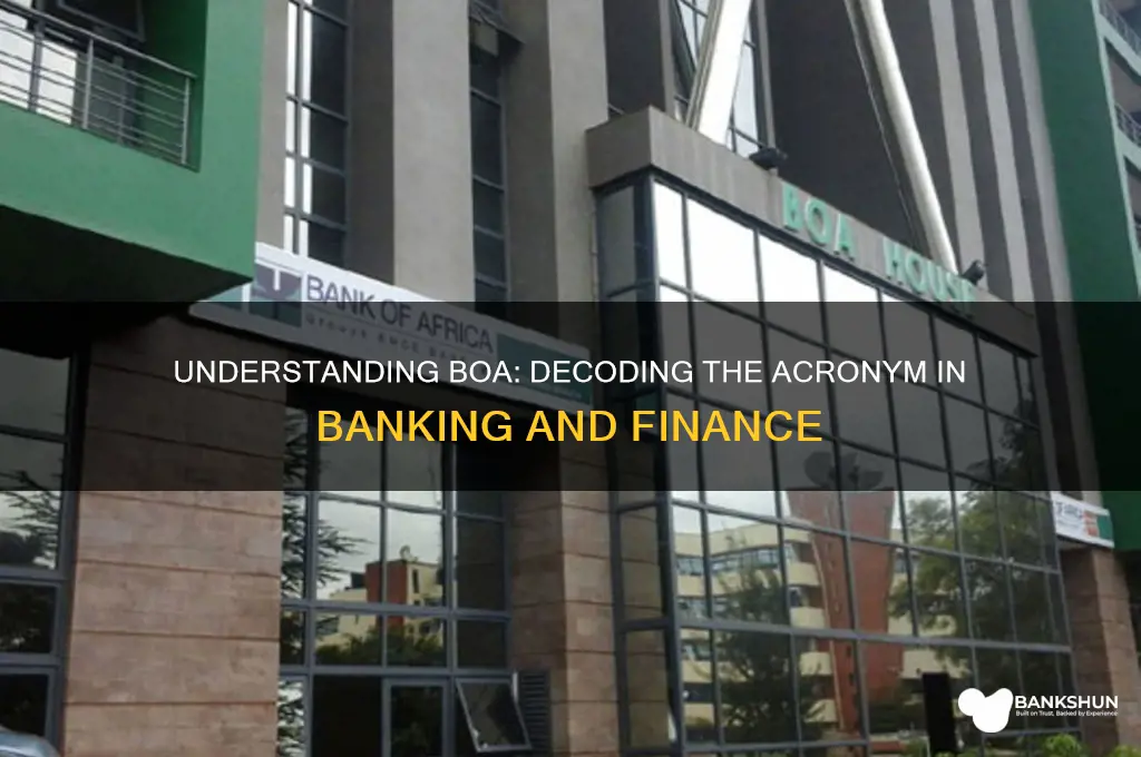 what does boa stand for in banking