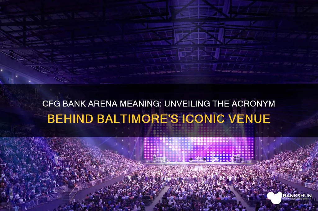what does cfg bank arena stand for