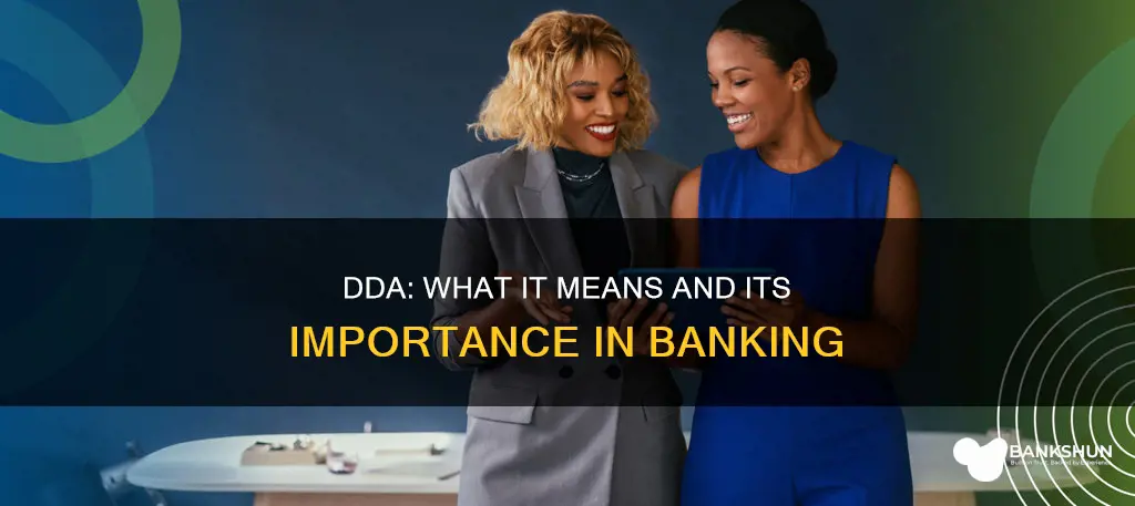 what does dda stand for in banking