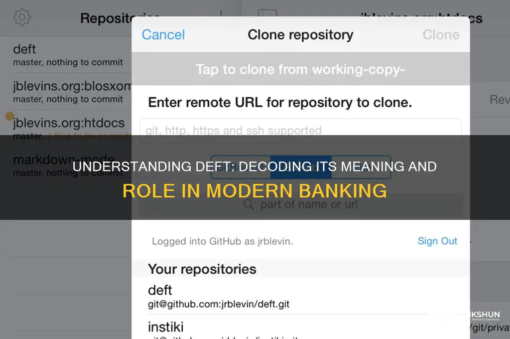 what does deft stand for in banking