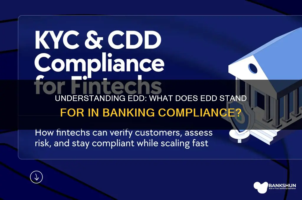 what does edd stand for in banking