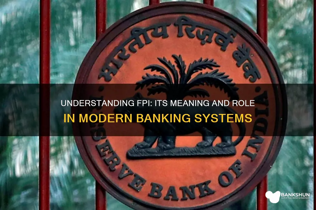 what does fpi stand for in banking