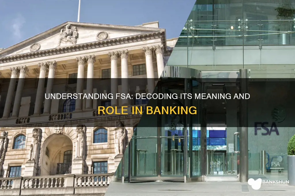 what does fsa stand for in banking