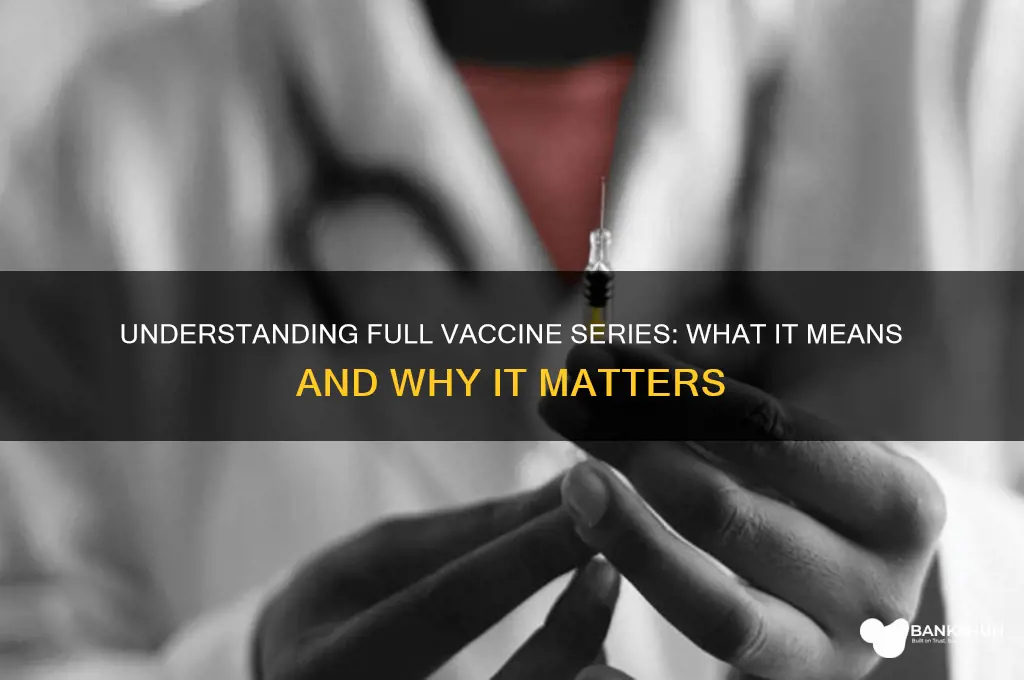 what does full series of vaccine mean