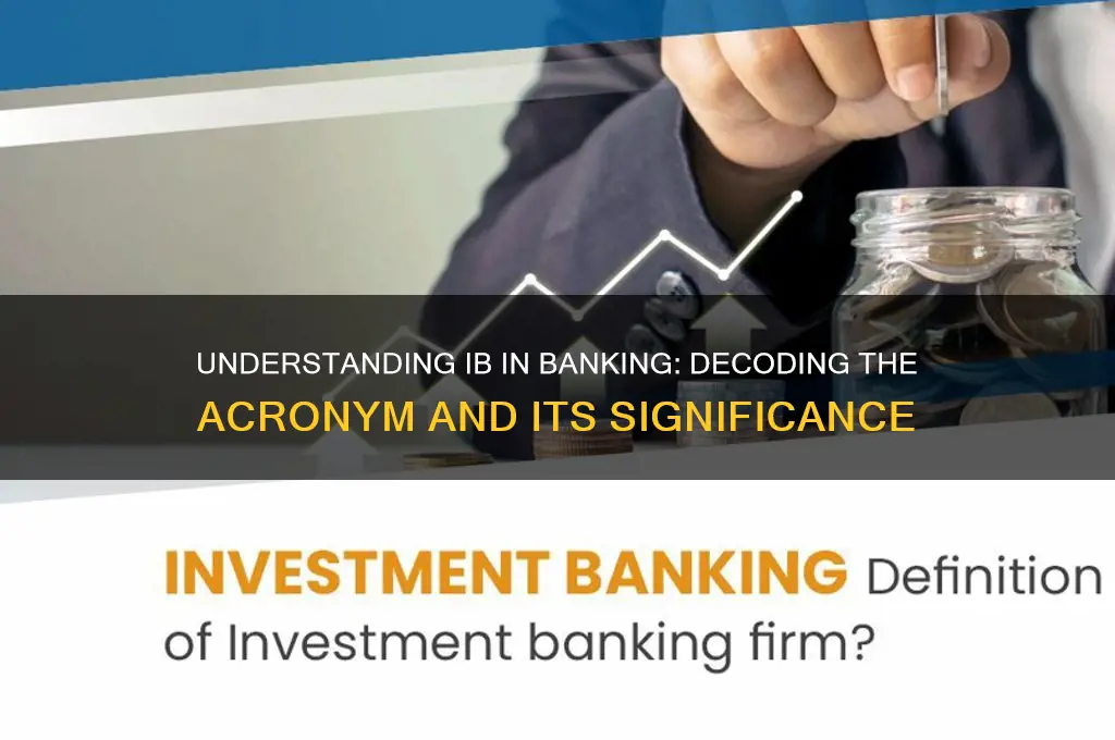 what does ib stand for in banking